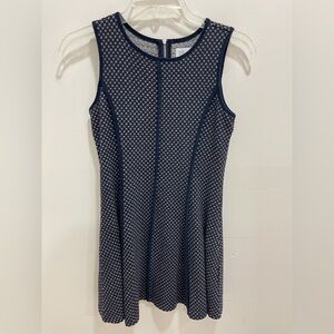 Blush by Us Angels Navy and White Patterned Mini Dress